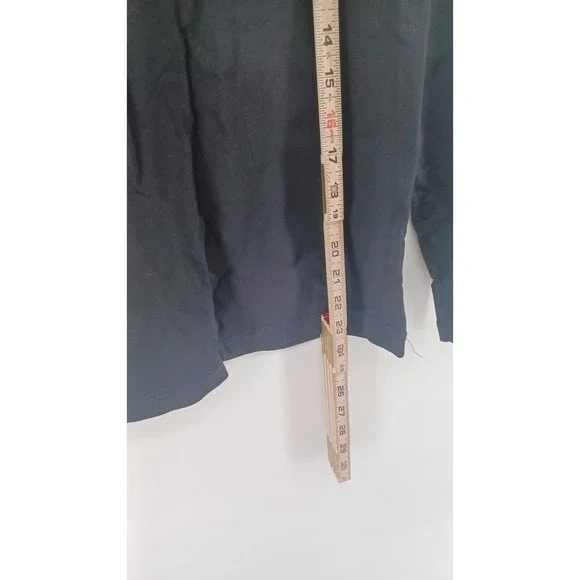 Harley Davidson T-Shirt Women’s Small Black Long Sleeve V-Neck Biker Cool Light - Picture 5 of 7